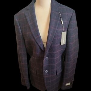 Michael Kors Wool Plaid Blazer